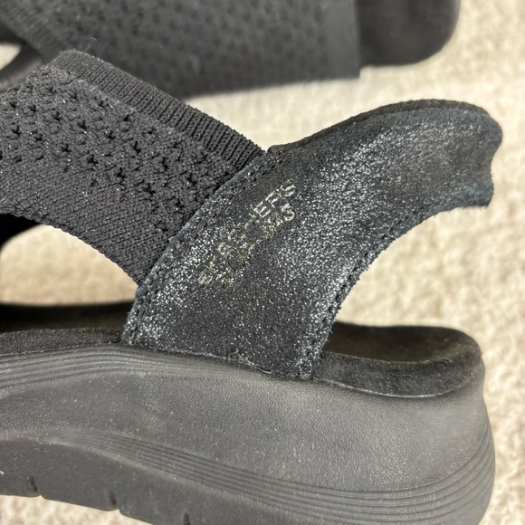 Skechers Martha Stewart's Sandal 8.5 Black Star Dust Arch Fit 2.0 Slip In Casual - Picture 6 of 16